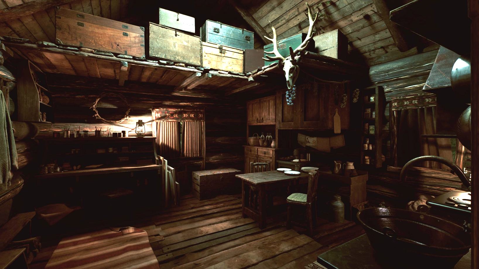 An early official Among the Trolls still showing a campfire scene in the forest